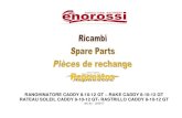 RANGHINATORE CADDY 8-10-12 GT RAKE CADDY 8-10-12 GT … · RATEAU SOLEIL CADDY 8-10-12 GT- RASTRILLO CADDY 8-10-12 GT rev.4c - 3/2017 . Ricambi - Spare Parts - Pièces de rechange