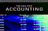 THE FOX PHD ACCOUNTING · The PhD concentration in Accounting produces high-caliber doctoral graduates who are ready to assume faculty responsibilities in accounting and related departments