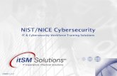 NIST/NICE Cybersecurity · • NIST Cybersecurity Framework The NIST Cyber Security Framework provides guidance and training’s on how enterprises can proactively manage and improve