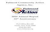 Fulmont Community Action Agency, Inc. · Fulmont Community Action Agency, Inc. 2019 Annual Report 54 th Anniversary Post Office Box 835 Fonda, New York 12068 (518) 853-3011