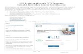 IRB Training through CITI Program Initial & Refresher ... · IRB Training through CITI Program Initial & Refresher Course Certification Page 1 of 4 Updated 2019 All investigators