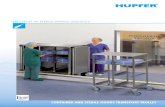 SPECIALIST IN STERILE GOODS LOGISTICS · automatic washing installation no area is excluded from the washing process – for the highest hygiene standards. The HUPFER® container