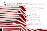 Title Programs Technical Support Handbook 2019-20202019/10/04  · Laura Johnson-Frame McKinney-Vento, Neglected & Delinquent Coordinator, Title I Program Specialist Phone:605.773.2491