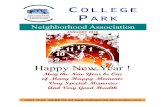 OLLEGE PARKcollegepark-richardson.com/wp-content/uploads/2016/02/Jan_2016_newsletter.pdfJan 02, 2016  · 1999 to 2000. Hope you had a wonderful holiday season. CPNA gives a special
