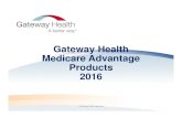 Gateway Health Medicare Advantage Products 2016eldercarebroker.com/pub/2016_Gateway_Plan_Offerings-1.pdf · Gateway Health Medicare Assured SM Gold Gateway Health Medicare Assured