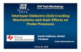 New Interlayer Dielectric (ILD) Cracking Mechanisms and their … · 2017. 3. 26. · Hardware Setup Comparisons 9 SS and Invar Head Stage Interactions and Optimal Setup Combinations: