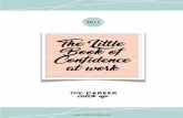 Little Book of Confidence - The Career Catch Up...worn out shoes, bad hair style, mismatched outfits are all dents in your confidence. • Bring items to work that you love: your best
