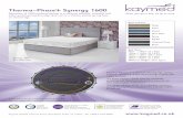 Therma~Phase Synergy 1600 · Kaymed reserves the right to change specifications without notice. Divan and mattress colours shown are for illustrative purposes only. 90cm x 190cm (3'