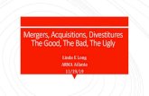 Mergers, Acquisitions, Divestitures The Good, The Bad, The ... · After Close -Mergers & Acquisitions RIM Activities Mapping Retention Schedule Acquirer may not want / know how to