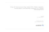 Citywide DCL Rate Upate: Evaluation of potential impacts on urban development · 2020. 9. 16. · Residential at or below 1.2 FSR n/a $3.23 $3.23 $3.23 Residential above 1.2 FSR $19.09