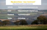 website bigquestions-anyanswers.org email bigquestions2017 ...€¦ · 2025 Level 5 / WHICH IS MORE INTELLIGENT? Z Bees Stand up & Buzz for Britain Cars Stand up & Beep for Britain