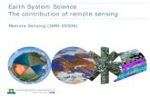 Earth System Science The contribution of remote sensing syst… · Earth Science Interdisciplinary and interaction based research fields in the Earth Science are Biogeochemistry follows