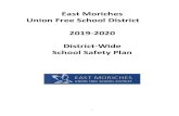 East Moriches Union Free School District 2019-2020 ... District Safety Plan.pdf · NYS Fact sheet posted on school website District Code of Conduct . 6 ... Flood zones . Hazard Specific