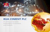 BUA CEMENT PLC · BUA Cement’smanagement; developments in the financial markets, including fluctuations in interest and exchange rates, commodity and equity prices, financial assets