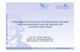 Knowledge Construction in the Geosciences by web- and ......Volker Albrecht Hier wird Wissen Wirklichkeit Knowledge Construction in the Geosciences by web-and exercise-based learning