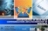 OPPORTUNITIES OF NEAR FIELD COMMUNICATION (NFC…msra.or.ke/.../MSRA...NFC-Technology-in-Research-Janet,-Daniel,-Rob… · Introduction •NFC NFC (Near Field Communication) is a