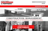 CONSTRUCTION MANAGEMENT PROFILE_GENERAL_2016.pdf · Moscow 2/ Design Management / 70 000 m / HAMMER AG – 2006/08 ... Financials / Legal / HR Accountancy COMPANY ORGANIZATION CHART