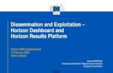 Dissemination and Exploitation Horizon Dashboard and ...€¦ · Horizon 2020 Programme increased importance given to D&E H2020 Implementation rules • Proposal template highlights