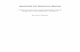 BasicCAD V17 Reference Manual · 2020. 6. 22. · BasicCAD V17 Reference Manual A reference manual for creating BasicCAD scripts for DesignCAD™ and DesignCAD™ 3D Max 17 By Kevan