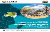 ...SSATP – Kenya - Sustainable Mobility and Accessibility Policy in Cities–December 2018 Page 5 The SSATP is an international partnership to facilitate policy development and related