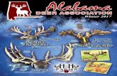 Alabama Deer Associationalabamadeerassociation.org/mags/2017/ada-winter17-mag-WEB.pdf · 01/12/2016  · Long Antler Ranch Lookout Valley Whitetails Parris Hollow Farms Pneu-Dart