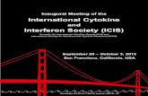 International Cytokinecytokinesociety.org/wp-content/uploads/2016/11/ICIS-2013-Final-Program.pdf · International Cytokine and Interferon Society Confirmed Invited Speakers James