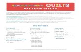 PATTERN PIECES - Storey Publishing€¦ · Many of the project patterns are common shapes — squares, rectangles, and triangles. ... Personal Placemat Top Personal Placemat Optional