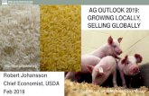 AG OUTLOOK 2019: GROWING LOCALLY, SELLING ......October 2018 forecast January 2019 interim forecast Percent change Growth forecasts less optimistic --- global purchasing power falls