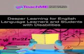 Deeper Learning for English Language Learners and Students … Learning for... · monolingual, non-immigrant students. However, to the extent that English language learners are framed