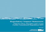 New Regulatory Impact Statement  · Web view2013. 7. 25. · Fisheries (Fees, Royalties and Levies) Further Amendment Regulations 2013. Regulatory Impact Statement. In accordance