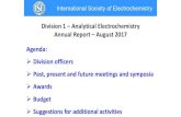 Division 1 Analytical Electrochemistry Annual Report ... · 9th Workshop on Scanning Electrochemical Microscopy and Related Techniques, August 13-17, 2017, close to Warsaw, secm-workshop.org,