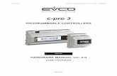 c-pro 3 - EVCO CONTROLLERS · - I / O expansions (c-pro 3 EXP hecto and c-pro 3 EXP hecto+). c-pro 3 hecto is available in blind version and can be used for example with an user interface