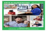 ARTS & HUMANITIES A student declares an A.A. in Arts & Humanities to explore a wide array of arts and