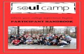 PARTICIPANT HANDBOOK · Sorority/Fraternity Recruitment: Although SOUL Camp does not interfere with the scheduled recruitment events, campers will be able to learn about all that