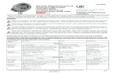 IM 1XTXSW-08 One Series Electronic Pressure and ... · Flameproof Cert Number: UL File E226592 DEMKO 09 ATEX 0813748X IECEx UL 08.0017X Applicable Standards UL 1203, UL 60079-0, UL