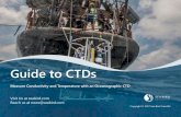 Guide to CTDs · A CTD measures Conductivity, Temperature, and Depth. D (Depth): Despite having depth in the name, all CTDs actually measure pressure, which is not quite the same