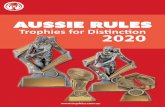 Trophies for Distinction - TCD - Australia's largest range ... · AUSSIE RULES 2020 Astro Footy 3 sizes 32231A -110mm 32231B - 32231C - Footy Redux 3 sizes 31631A-110mm 31631B - 31631C