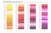 POLYNEON 100% polyester THREAD CHART.pdf · 9 10 11 12 POLYNEON 100% polyester While every attempt is made to reproduce thread colors accurately, colors on your monitor or print out