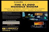 THE $1,000 HUDDLE ROOM · classrooms, boardrooms and conference centers. It features VGA + Audio to HDMI conversion and an HDMI input. The Intelix : AS-1H1V-WP: is a two-gang, Decora-style