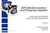 GPS Modernization and Program Update - Stanford Universityweb.stanford.edu/group/scpnt/pnt/PNT10/presentation...•Completed deployment of IIR-M •L2C CNAV message type 0 capability