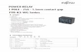 Datasheet: FTR-K3-WG relay - Fujitsu · 2019. 6. 14. · 6 FTFTR-K1 SERIESR-K3-WG SERIES 1. General Information All signal and power relays produced by Fujitsu Components are compliant