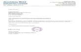 Akashdeep Metal Registered Office : Industries Limited€¦ · India, New Delhi, enabling electronic delivery of documents and also in line with circular Ref. No. CIR/CFD/DIL/7/2011