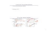 Lecture 8: Circuit Simulations · 4 Logical Effort: Extract τ • Recall τ is the coefficient of h (i.e. slope) in a delay vs. fanout plot for an inverter • Logical effort for