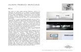 Juan Pablo Macias | Biogmcg.it/wp-content/uploads/2020/02/Juan-Pablo-Macias-Bio.pdf · 2020. 2. 12. · JUAN PABLO MACIAS Bio The work of Juan Pablo Macías (Mexico, 1974) is a research