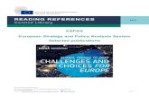 Council Library ESPAS European Strategy and Policy ... · wild cards in relation to international trade and investment. It then considers implications for the European Union. The