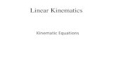 Kinematic Equations - cod.edu€¦ · Deriving the 5 kinematic equations for constant acceleration Displacement: x –x 0 Initial velocity: v 0 Final velocity: v Acceleration: a Time: