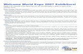 Welcome World Expo 2007 Exhibitors!download.101com.com/rec/expo2007/welcome_exhib_sched.pdf · Welcome World Expo 2007 Exhibitors! Below is an overview of the items that you will