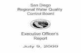 y,; - California State Water Resources Control Board · Executive Officer's Report July 9, 2009 . NOV No. R9-2009-0097 to City of Carlsbad, Calavera Dam Remedial Project . NOV No.