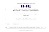 Integrating the Healthcare Enterprise...Jun 01, 2015  · 2. PCD DOR and PCD DOC are defined by the IHE PCD domain. You need a unique label for your device data observation source