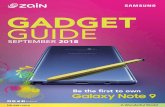 SEPTEMBER 2018 - Zain Bahrain Guides/gadget-guide-2018-septemb… · Samsung Galaxy Note8 • 6.3” Inﬁnity Display • S Pen Months 12 Months 18 Months 24 BD 23 BD 15 BD 11 Samsung